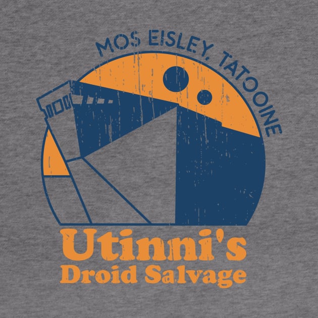 Utinni's Droid Salvage Distressed Retro by sfcubed